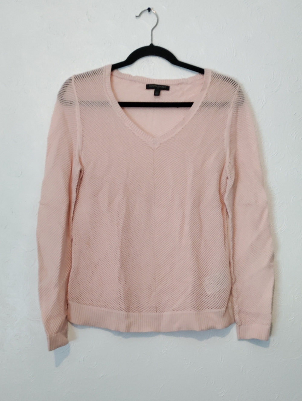 Banana Republic Light Blush V-Neck Sweater